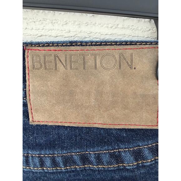 Benetton Dark Wash Skinny Jeans Size 25 Regular Rise Stretch Denim - Picture 7 of 9